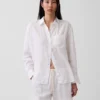 Oversized overhemd van 100% linnen