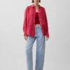 Oversized overhemd van 100% linnen