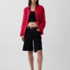 Oversized overhemd van 100% linnen