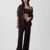 Oversized overhemd van 100% linnen