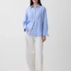 Oversized overhemd van 100% linnen