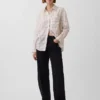 Oversized overhemd van 100% linnen