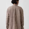 Oversized overhemd van 100% linnen