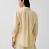 Oversized overhemd van 100% linnen