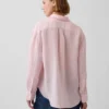 Oversized overhemd van 100% linnen