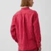 Oversized overhemd van 100% linnen