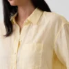 Oversized overhemd van 100% linnen