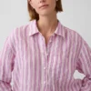 Oversized overhemd van 100% linnen