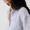 Oversized overhemd van 100% linnen
