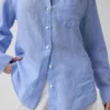 Oversized overhemd van 100% linnen