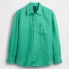 Oversized overhemd van 100% linnen