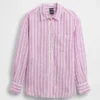 Oversized overhemd van 100% linnen