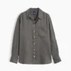 Oversized overhemd van 100% linnen