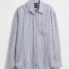Oversized overhemd van 100% linnen