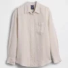 Oversized overhemd van 100% linnen