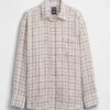 Oversized overhemd van 100% linnen
