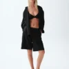 Oversized overhemd van 100% linnen