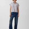 Oversized overhemd van linnenmix
