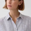 Oversized overhemd van linnenmix