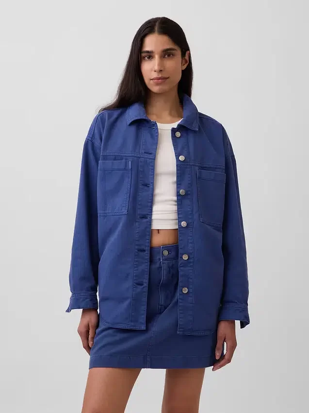 Oversized overhemdjas