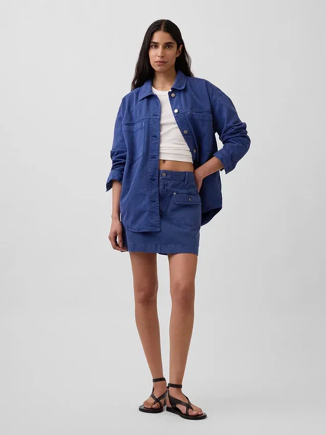 Oversized overhemdjas