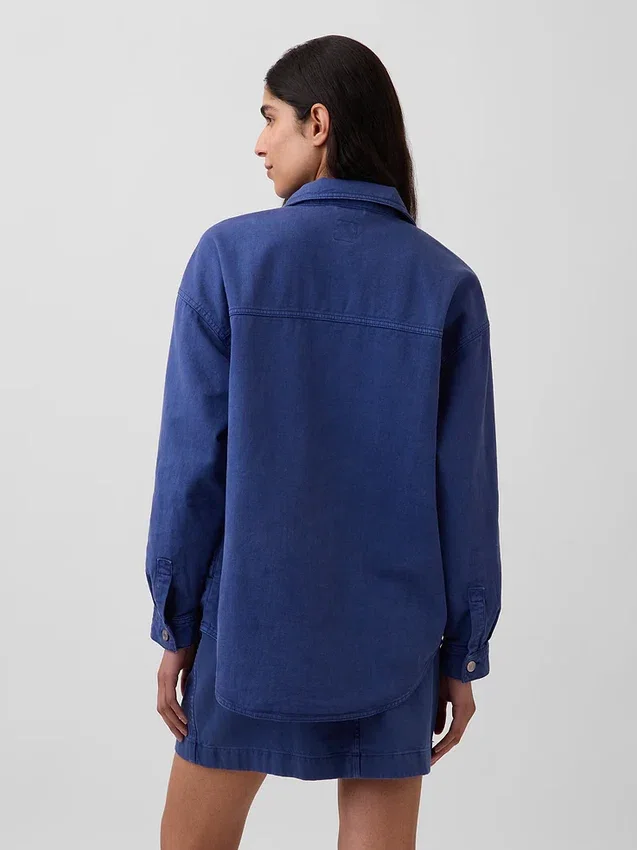 Oversized overhemdjas
