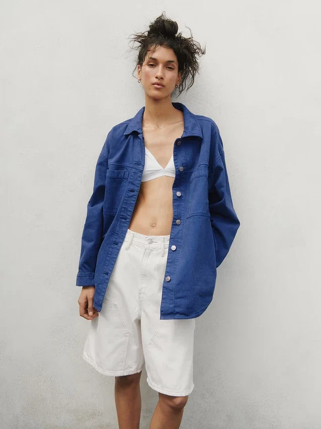 Oversized overhemdjas