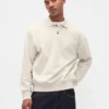 Oversized polosweatshirt voor volwassenen van zwaar fleece