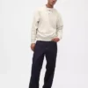 Oversized polosweatshirt voor volwassenen van zwaar fleece