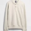 Oversized polosweatshirt voor volwassenen van zwaar fleece