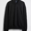 Oversized polosweatshirt voor volwassenen van zwaar fleece