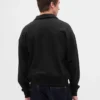 Oversized pullover met kwartrits voor volwassenen