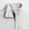 Oversized pullover met kwartrits voor volwassenen