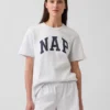 Oversized pyjamashirt met Nap-logo