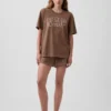 Oversized pyjamashirt met Nap-logo