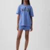 Oversized pyjamashirt met Nap-logo