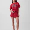 Oversized pyjamashirt met Nap-logo