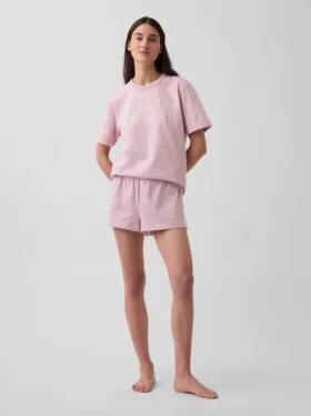 Oversized pyjamashirt met Nap-logo