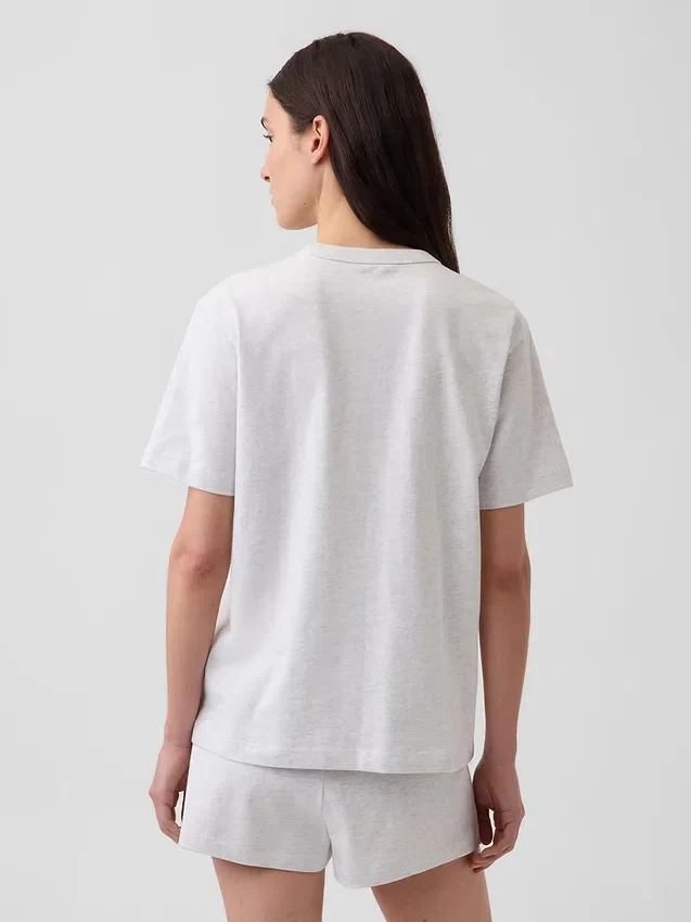 Oversized pyjamashirt met Nap-logo
