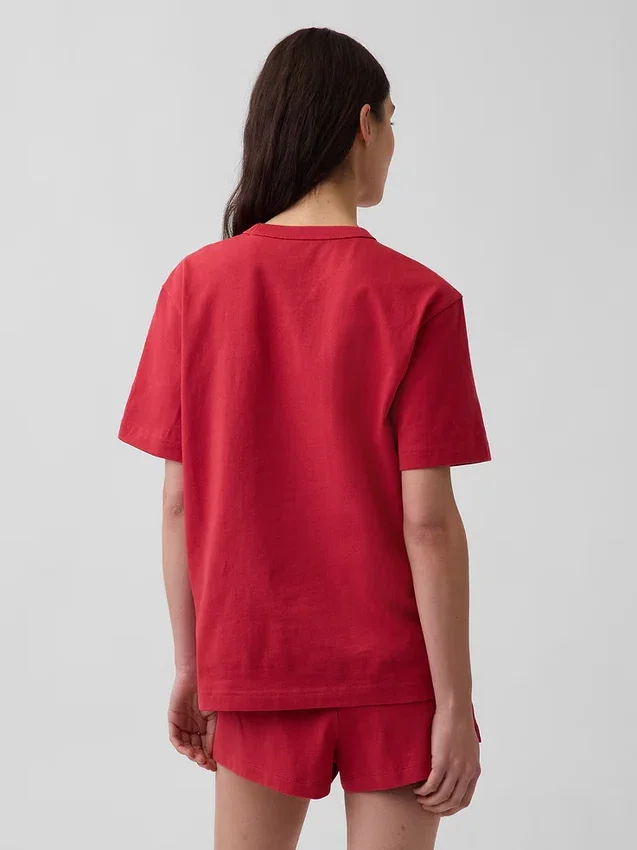 Oversized pyjamashirt met Nap-logo