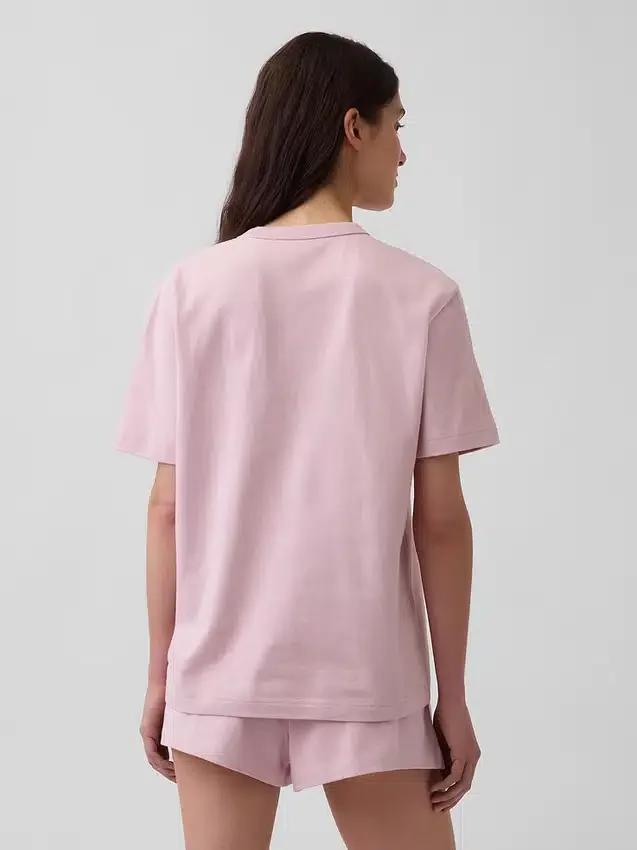 Oversized pyjamashirt met Nap-logo