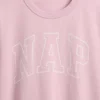 Oversized pyjamashirt met Nap-logo