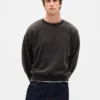 Oversized sweatshirt voor volwassenen van zwaar materiaal