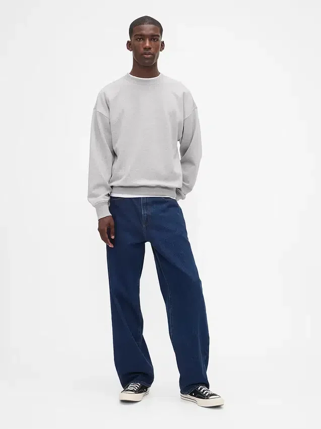 Oversized sweatshirt voor volwassenen van zwaar materiaal
