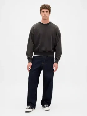 Oversized sweatshirt voor volwassenen van zwaar materiaal