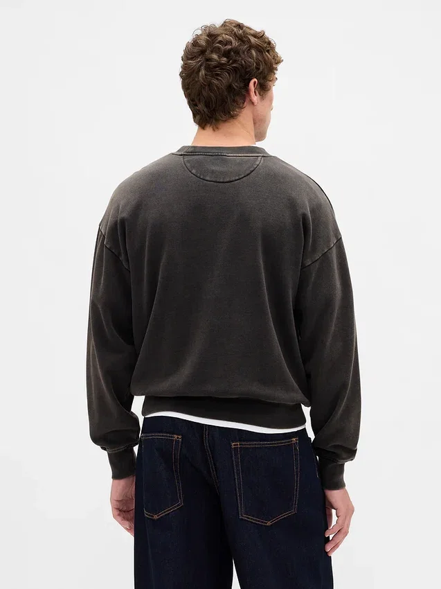 Oversized sweatshirt voor volwassenen van zwaar materiaal