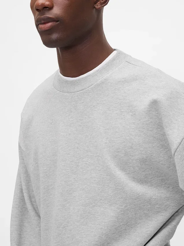 Oversized sweatshirt voor volwassenen van zwaar materiaal