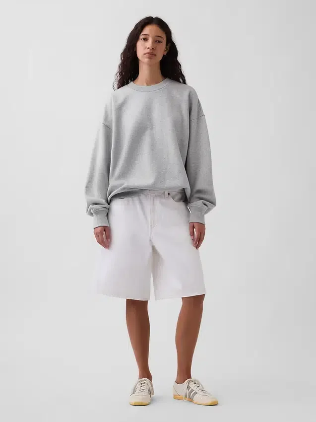 Oversized sweatshirt voor volwassenen van zwaar materiaal