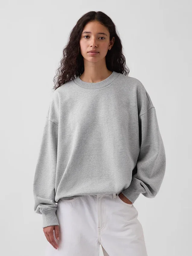 Oversized sweatshirt voor volwassenen van zwaar materiaal