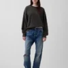 Oversized sweatshirt voor volwassenen van zwaar materiaal